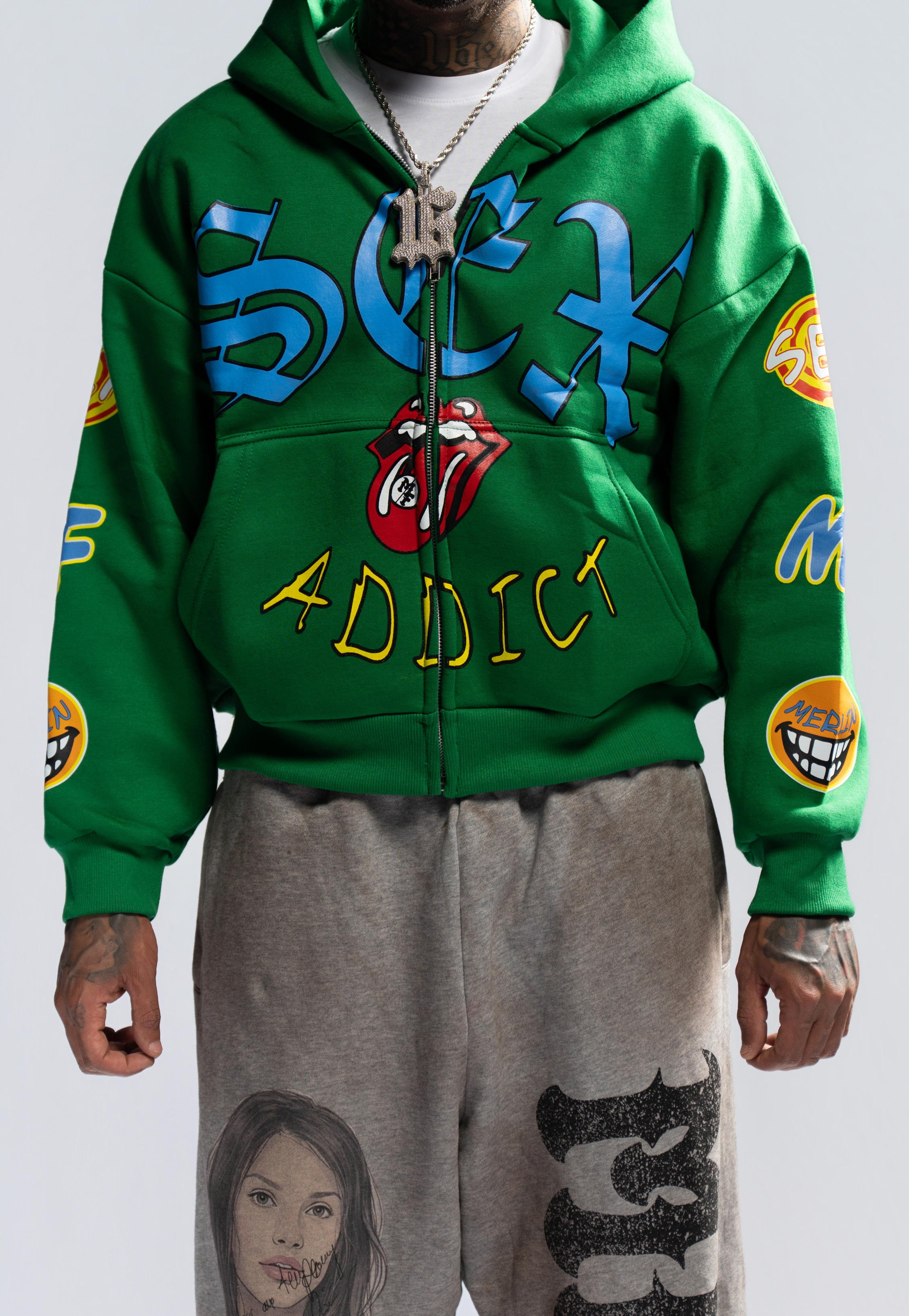 Loaded Addiction Hoodie Green – MerlinsFatherClothing