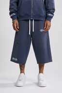 Merlin Washing Blue Pain 3/4 Shorts
