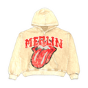 Merlin Red Rolling Stones Hoodie Cream