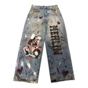 Painted Pain Denim Pants