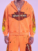 Merlin MOTO On Fire Hoodie Orange