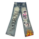 Flame In Pain Jeans