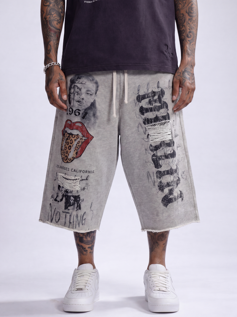 Merlin Rolling Cheetah Stones Shorts